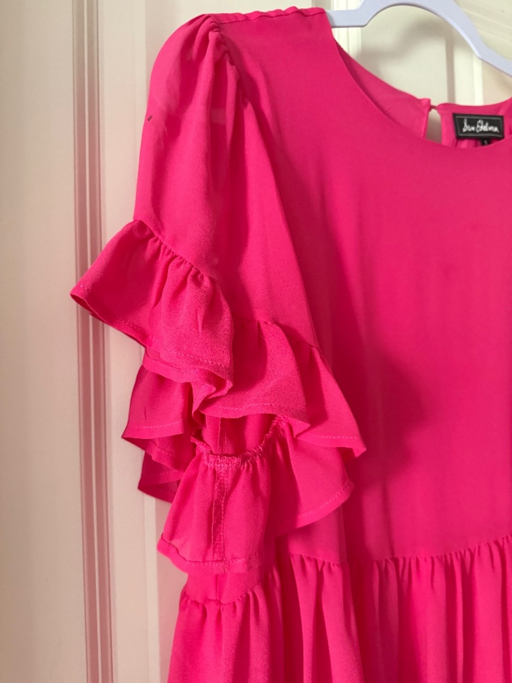 Sam Edelman Pink Ruffle Mini Dress - Picture 4 of 11
